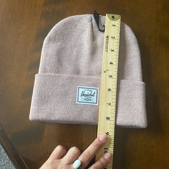 Herschel Supply Women’s Rib Knit Beanie Ash Rose One Size Unisex,Outdoor,New - Picture 3 of 16